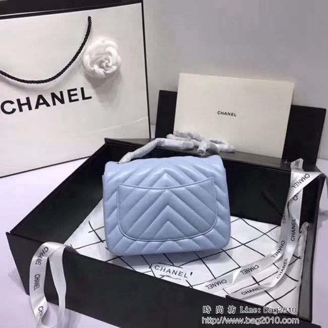 香奈兒CHANEL 升級版V線1115小羊皮肩背斜跨鏈條包 DSC1250